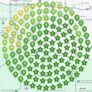 image of Google heat map